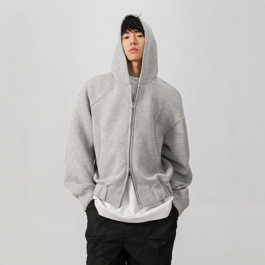 Essential Double Zip Hoodie